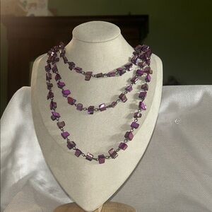 Elegant Purple rock Necklace